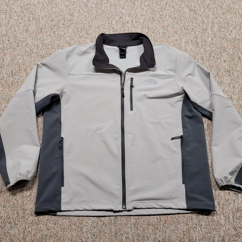 The North Face Jacket Men 2XL Grey Apex Bionic Softshell Outdoors Hiking Camping